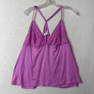 SOFIA VERGARA‎ cami tank top sz 3X pink baby doll lace racer back straps Y2K